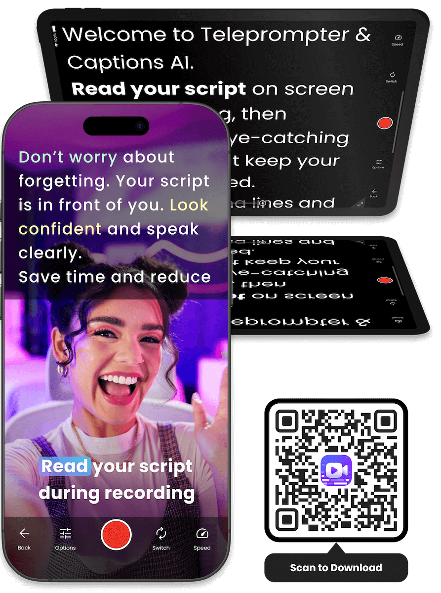 Free Teleprompter App for iOS